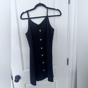Black button down dress size medium (Amazon)